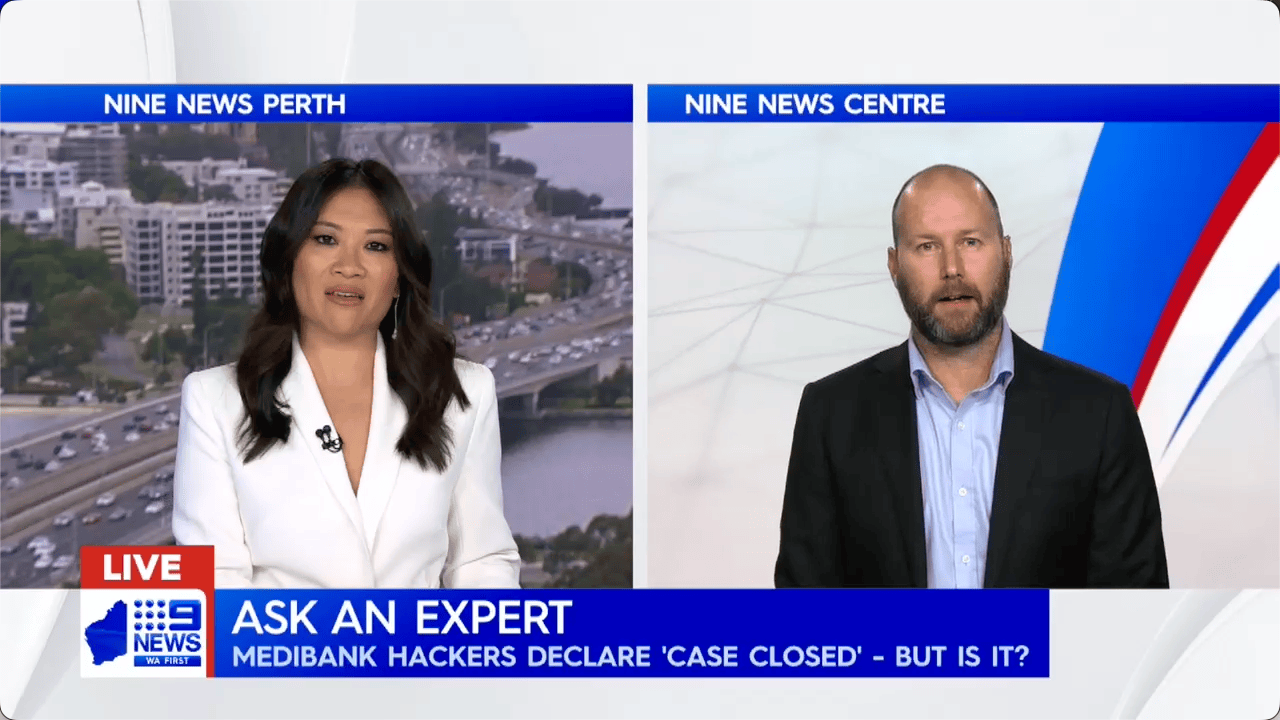 Ches Rafferty on Nine News - Medibank