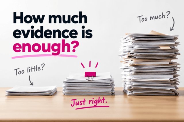 How much evidence is enough